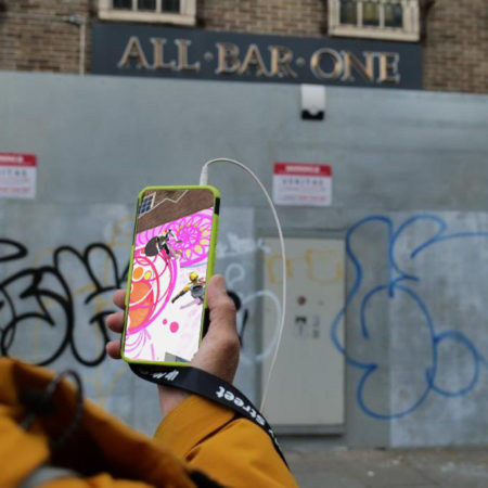 Yellow Coat With Ar On Screen